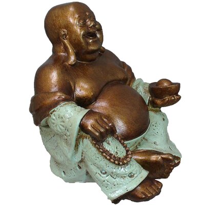 World Menagerie Meja Happy  Buddha Figurine Reviews Wayfair